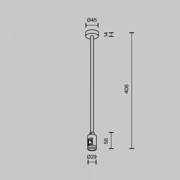 Крепление потолочное Maytoni Technical Accessories for tracks Flarity TRA158C-SL1-BS Крепление потолочное Maytoni Technical Accessories for tracks Flarity TRA158C-SL1-BS