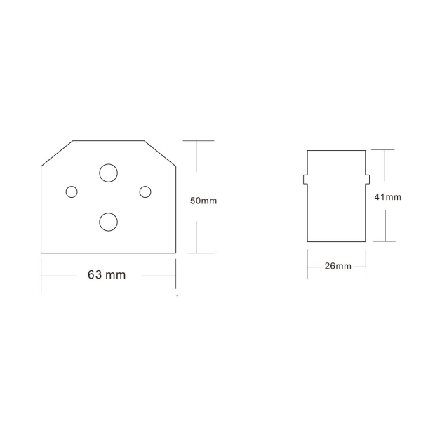 Заглушка для встраиваемого трека Crystal Lux CLT 0.235 06 BL