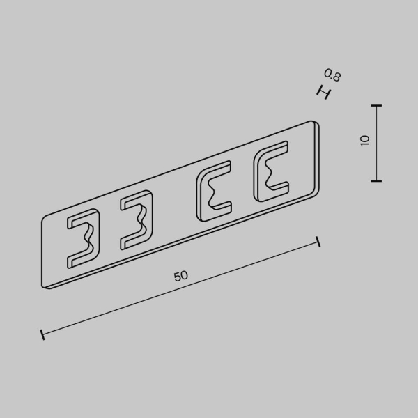 Коннектор прямой Exility X накладной/встраиваемый, черный Maytoni Technical EXILITY X Accessories for tracks Exility X TRA239C-21B