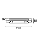Коннектор прямой Italline Atom IT012-5040 black