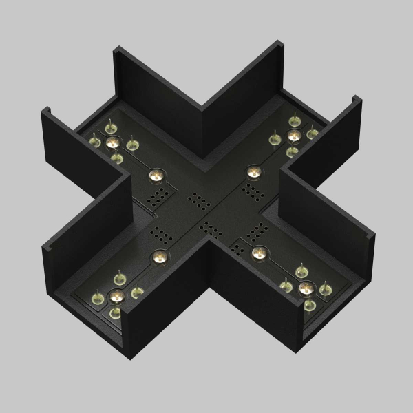 Коннектор питания X-образный Maytoni Technical TRA160CX-11B Коннектор питания X-образный Maytoni Technical TRA160CX-11B