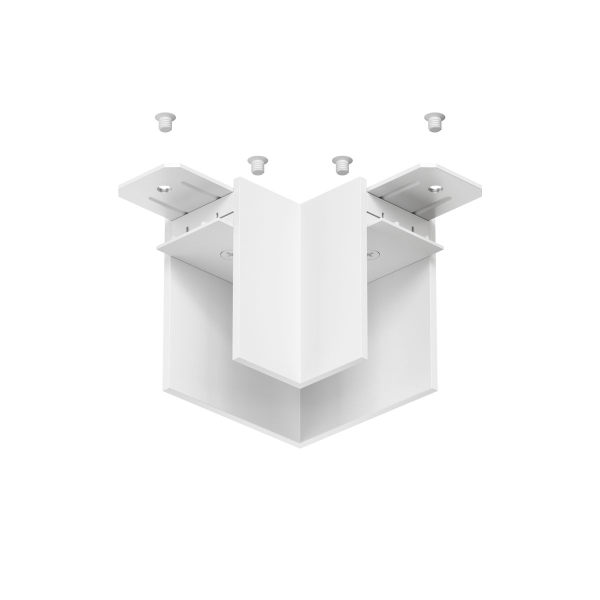 Угловой соединитель для шинопровода Denkirs TR2102-WH