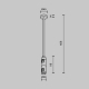 Крепление потолочное Maytoni Technical Accessories for tracks Flarity TRA158C-D1-B