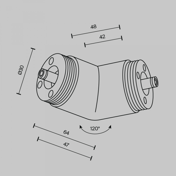Аксессуар Maytoni Technical CA018LWC-B