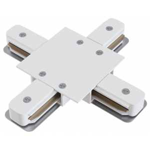 Коннектор X-образный Hesby Lighting Skylite для встраиваемого шинопровода 220В, белый HSBL_0042