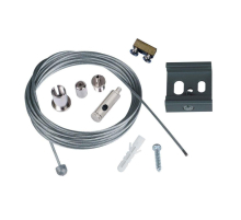 Набор для подвесного монтажа трехфазных шинопроводов Uniel UFB-H45 Silver 1 Polybag UL-00006033