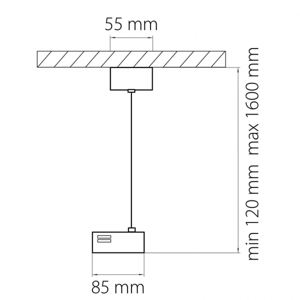 Питание подвесное Lightstar Barra 502196 Питание подвесное Lightstar Barra 502196