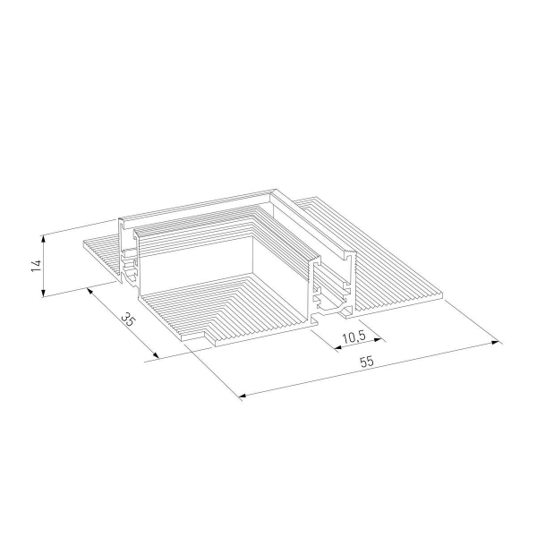 Коннектор L-образный Elektrostandard Mini Magnetic 85177/00 a065637 Коннектор L-образный Elektrostandard Mini Magnetic 85177/00 a065637