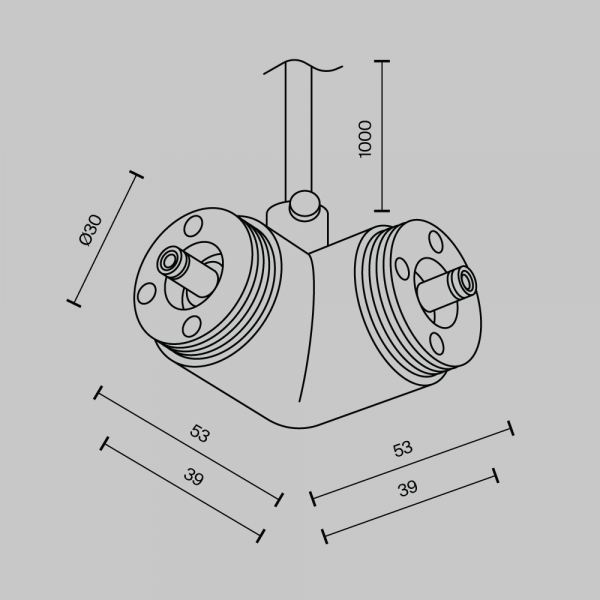 Аксессуар Maytoni Technical CA014LC-P-B Аксессуар Maytoni Technical CA014LC-P-B