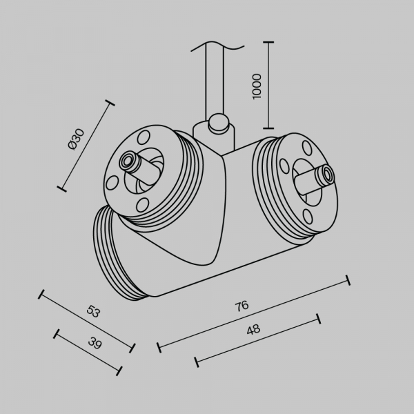 Аксессуар Maytoni Technical CA015TC-P-B