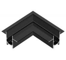 Коннектор угловой Hesby Lighting ElDeko для встраиваемого шинопровода, чёрный HSBL_0062