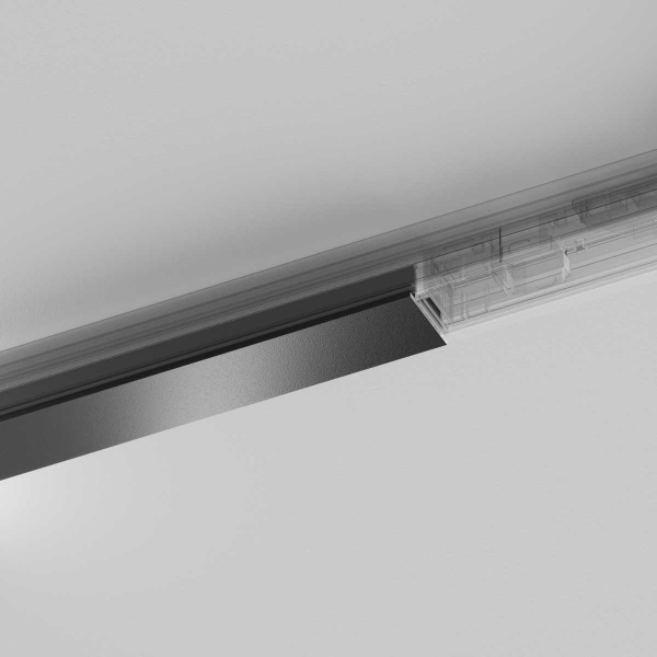 Декоративная накладка 1шт Exility X, черная Maytoni Technical EXILITY X Accessories for tracks Exility X TRA239DC-1B