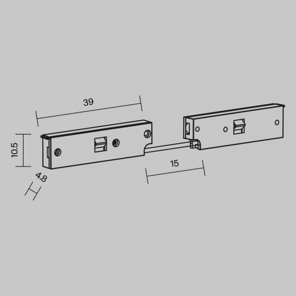 Коннектор питания угловой Maytoni Technical Accessories for tracks Levity TRA184CPC-1B-3 Коннектор питания угловой Maytoni Technical Accessories for tracks Levity TRA184CPC-1B-3