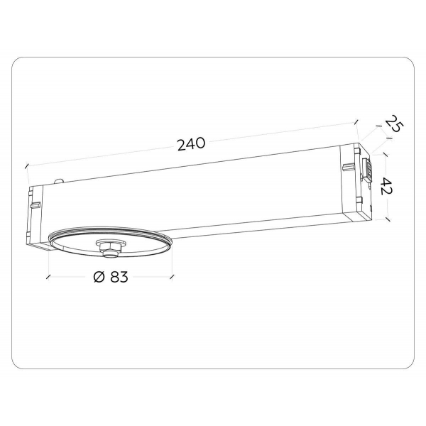 Трековое крепление Ambrella Light DIY Spot A2542 Трековое крепление Ambrella Light DIY Spot A2542