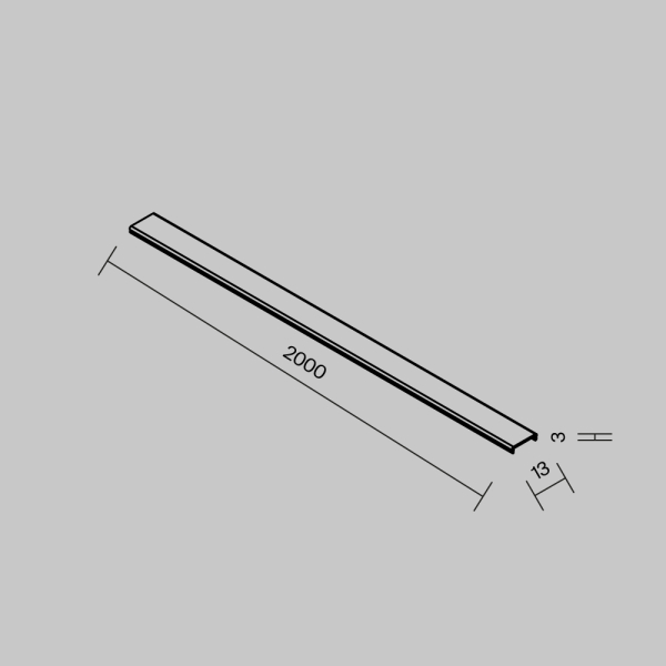 Комплектующие для трековой системы Maytoni Technical TRAMN034DC-2W