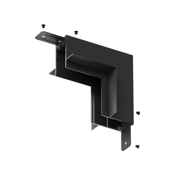 Коннектор L-образный стена-потолок Denkirs Smart TR2118-BK
