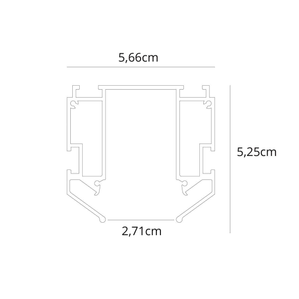 Профиль для накладного магнитного шинопровода Arte Lamp LINEA-ACCESSORIES A620205 Профиль для накладного магнитного шинопровода Arte Lamp LINEA-ACCESSORIES A620205