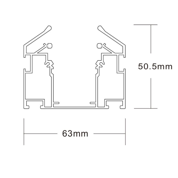 Шинопровод Crystal Lux CLT 0.135 01 L2000 BL