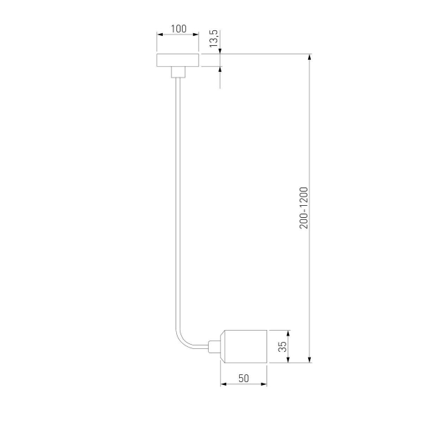 Подвесной комплект с вводом питания Elektrostandard Esthetic Magnetic 85139/00 a065431 Подвесной комплект с вводом питания Elektrostandard Esthetic Magnetic 85139/00 a065431