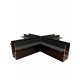 Коннектор X-образный Hesby Lighting ElDeko для встраиваемого шинопровода, чёрный HSBL_0160
