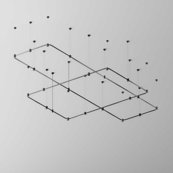 Радиусный коннектор для шинопровода Flarity черный Maytoni Technical FLARITY Accessories for tracks Flarity TRX154-RC80-B