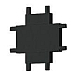 Коннектор X-образный Italline Kreator IT09-9031 black