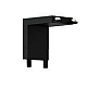 Коннектор L-образный вертикальный Italline Kreator IT09-9032 black