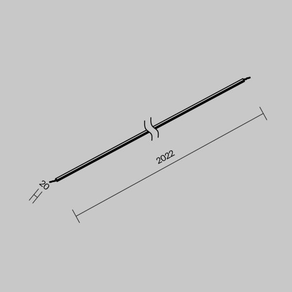 Уличная токоведущая лента Elasity IP 2м Maytoni Outdoor Elasity IP O-TR001-PL-L2