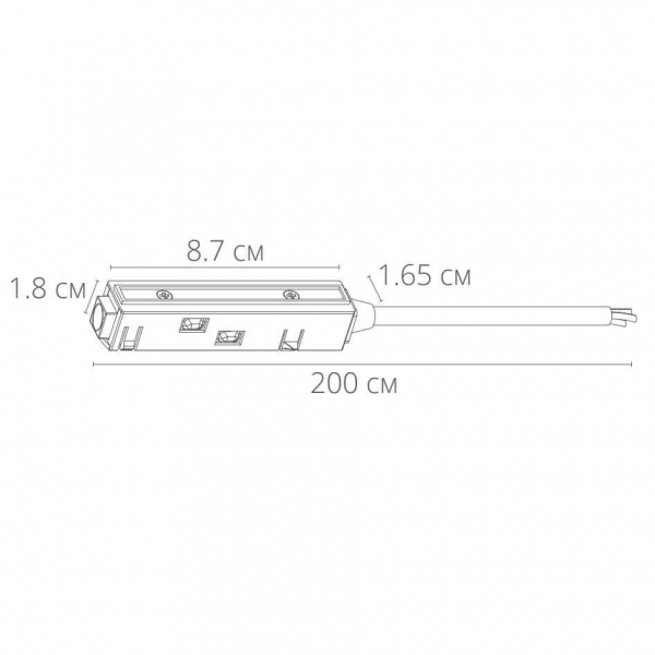 Ввод питания Arte Lamp Linea-Accessories A480233 Ввод питания Arte Lamp Linea-Accessories A480233