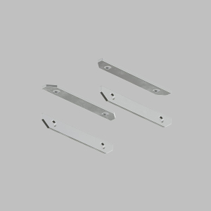 Комплект прямых соединителей для закладного профиля TR3040-AL Denkirs 4 шт. TR3043-AL