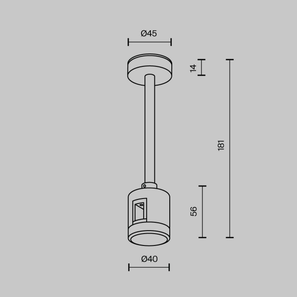 Крепление потолочное Short с прямым коннектором питания Maytoni Flarity TRA156C-IPCL1-BS Крепление потолочное Short с прямым коннектором питания Maytoni Flarity TRA156C-IPCL1-BS