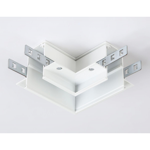 Коннектор L-образный для встраиваемого шинопровода Ambrella light Track System Magnetic GL3352 Коннектор L-образный для встраиваемого шинопровода Ambrella light Track System Magnetic GL3352
