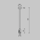 Крепление потолочное Maytoni Technical Accessories for tracks Flarity TRA158C-S1-BS