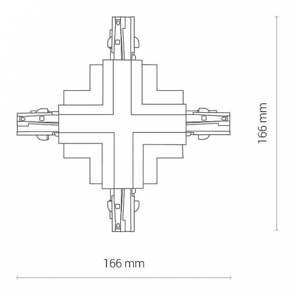 Коннектор X-образный Nowodvorski Ctls Power 8678 Коннектор X-образный Nowodvorski Ctls Power 8678