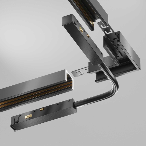 Коннектор питания шарнирный Exility X, черный Maytoni Technical EXILITY X Accessories for tracks Exility X TRA239CS-42B