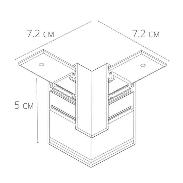Коннектор L-образный Arte Lamp Linea-Accessories A480633 Коннектор L-образный Arte Lamp Linea-Accessories A480633