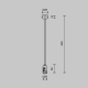Крепление потолочное Maytoni Technical Accessories for tracks Flarity TRA158C-SL1-BS