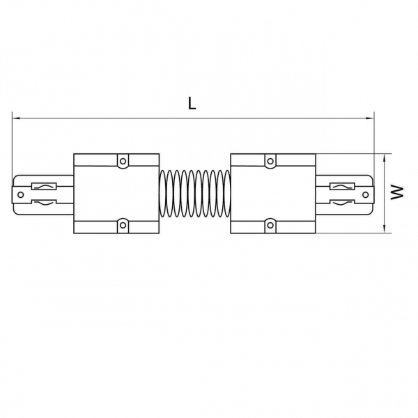 Коннектор гибкий Lightstar Barra 504157 Коннектор гибкий Lightstar Barra 504157