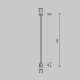 Крепление потолочное Maytoni Technical Accessories for tracks Flarity TRA159C-IPC1-B