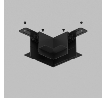 Коннектор L-образный потолок-потолок Denkirs Smart TR2112-BK