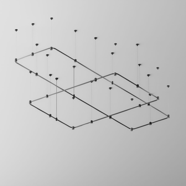 Радиусный коннектор для шинопровода Flarity черный Maytoni Technical FLARITY Accessories for tracks Flarity TRX154-RC80-B