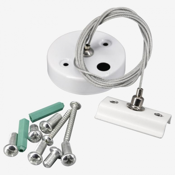 Подвес тросовый Hesby Lighting Skylite для накладного шинопровода 220В, белый HSBL_0035 Подвес тросовый Hesby Lighting Skylite для накладного шинопровода 220В, белый HSBL_0035