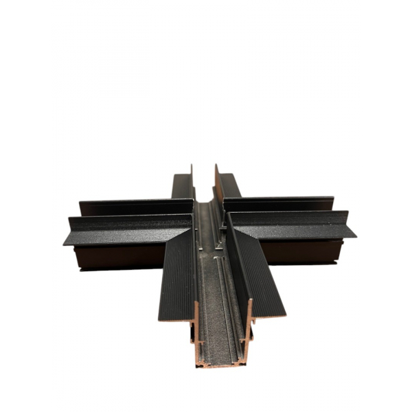 Коннектор X-образный Hesby Lighting ElDeko для встраиваемого шинопровода, чёрный HSBL_0160 Коннектор X-образный Hesby Lighting ElDeko для встраиваемого шинопровода, чёрный HSBL_0160