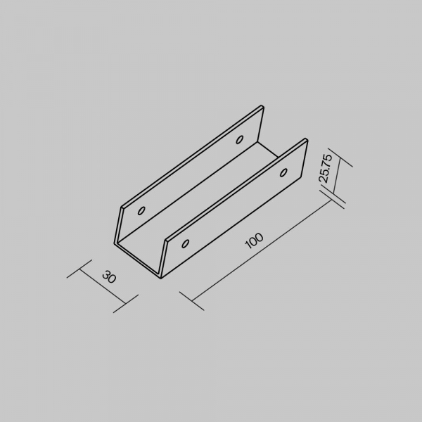 Коннектор прямой Maytoni Elasity IP O-TR001-SC180 Коннектор прямой Maytoni Elasity IP O-TR001-SC180