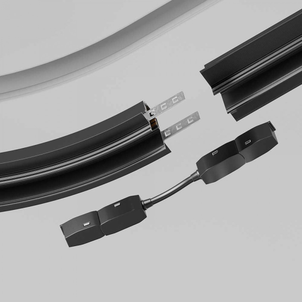 Аксессуар для трекового светильника Maytoni Technical Exility Accessories for tracks TRA034CS-B Аксессуар для трекового светильника Maytoni Technical Exility Accessories for tracks TRA034CS-B