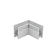 Коннектор для магнитных треков угловой Nowodvorski Lvm Horizontal White 11622