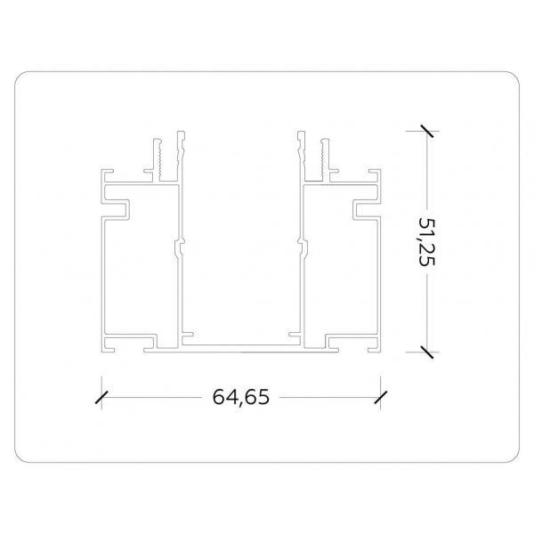 Шинопровод для натяжного потолка Magnetic 220V Ambrella Light GL1025
