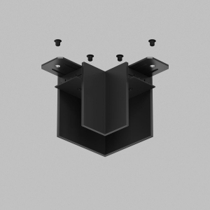 Угловой соединитель для шинопровода Denkirs TR2102-BK