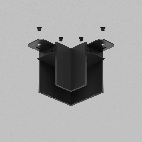 Угловой соединитель для шинопровода Denkirs TR2102-BK