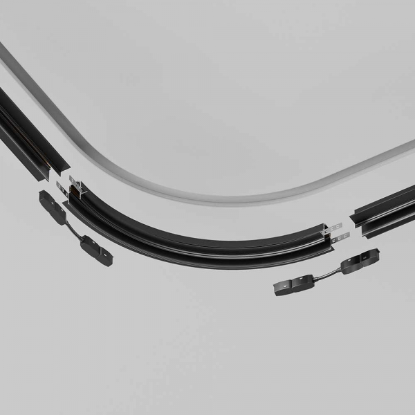 Коннектор радиусный встраиваемый Maytoni Technical Exility TRA044-angle.12B Коннектор радиусный встраиваемый Maytoni Technical Exility TRA044-angle.12B